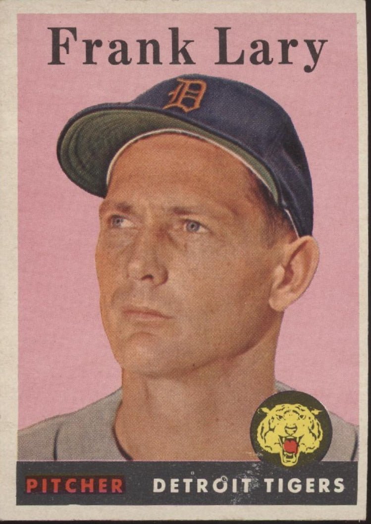 Frank Lary 1958 Topps #245 Detroit Tigers EX - Collector Store LLC