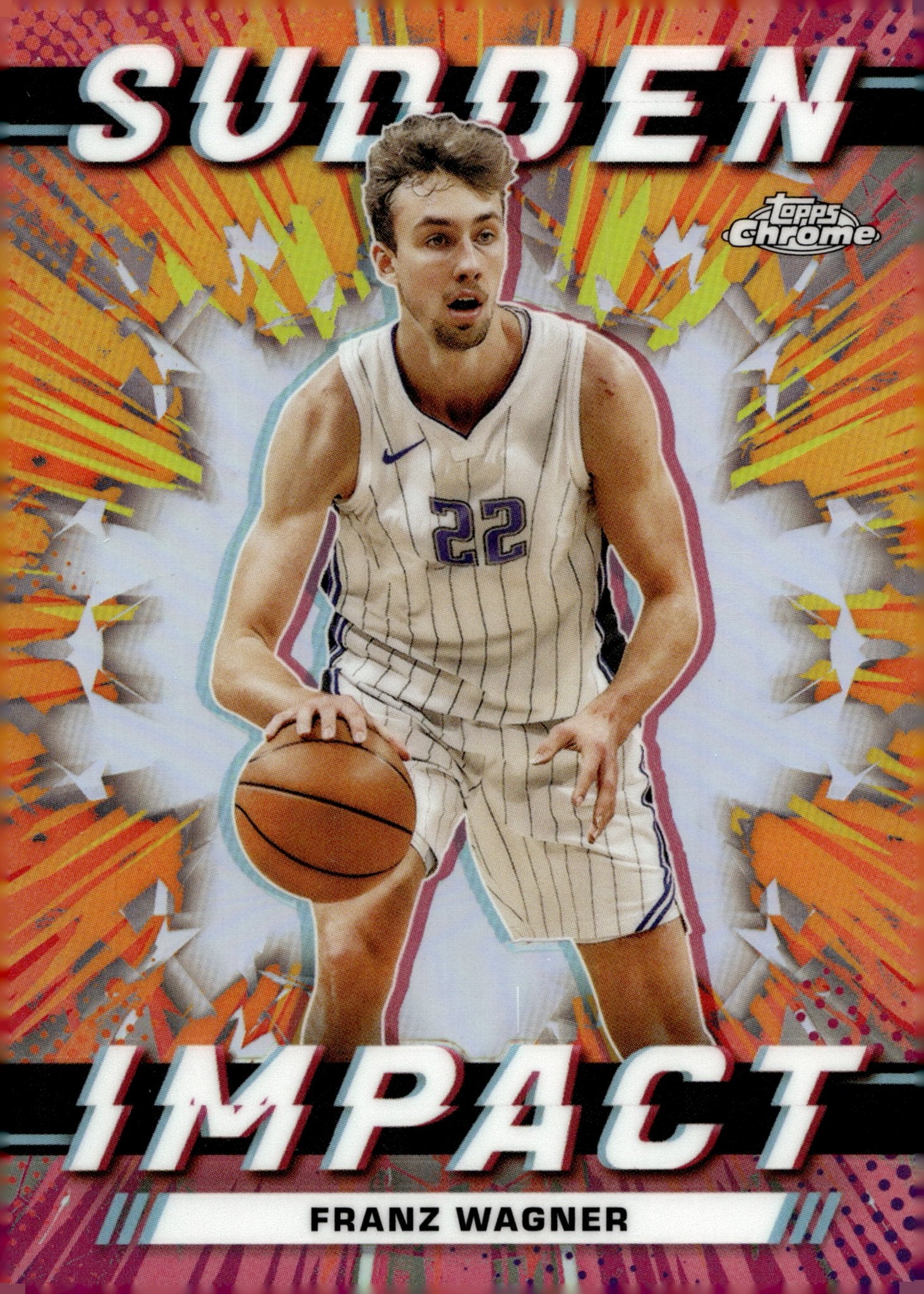 Franz Wagner 2024 Topps Chrome Sudden Impact Refractor #SI - 24 - Collector Store LLC