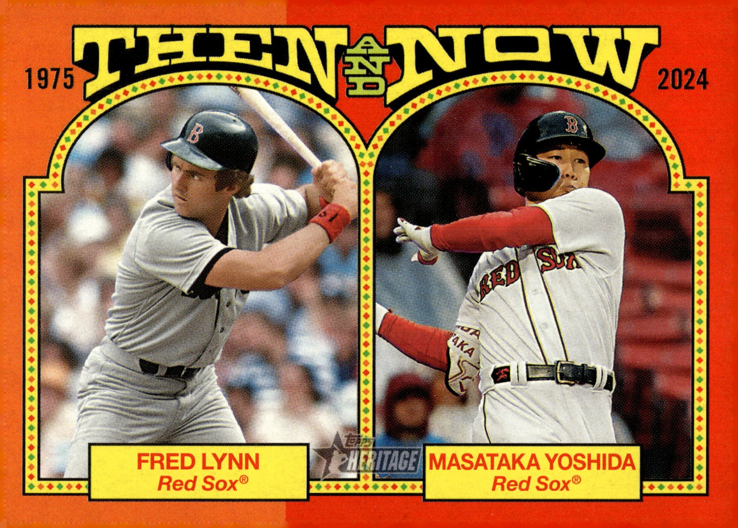 Fred Lynn / Masataka Yoshida 2024 Topps Heritage Then & Now TAN - 1 - Collector Store LLC