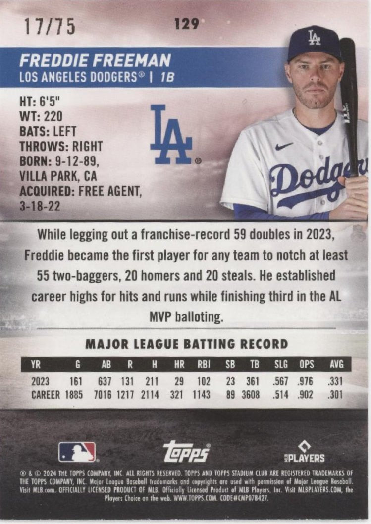 Fred McGriff 2024 Topps Allen & Ginter 15/50 #323 - Collector Store LLC