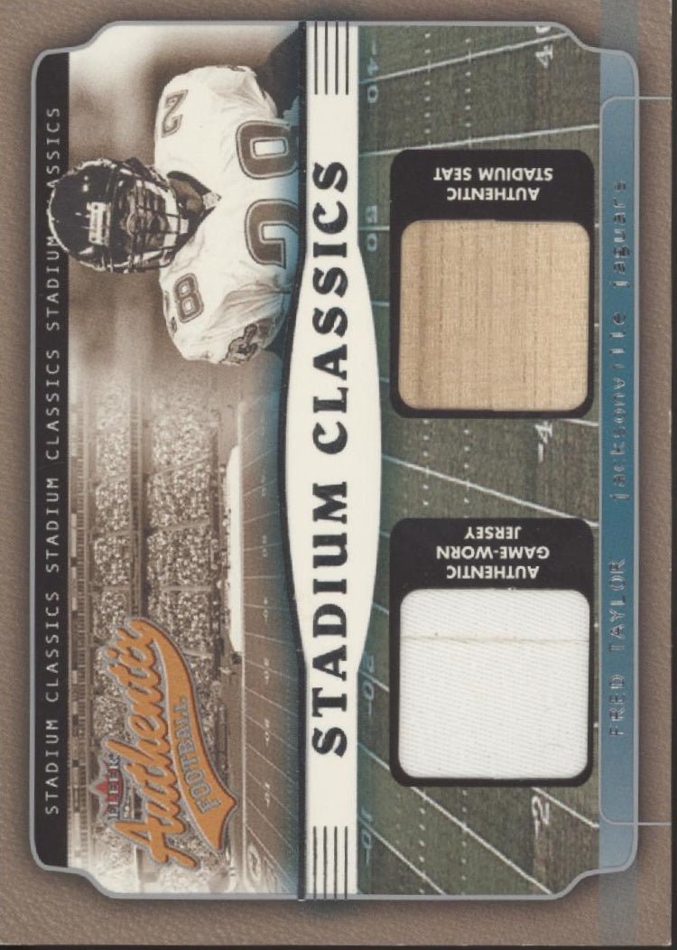 Fred Taylor 2002 Fleer Authentix Stadium Classics Relics #SC - FT - Collector Store LLC