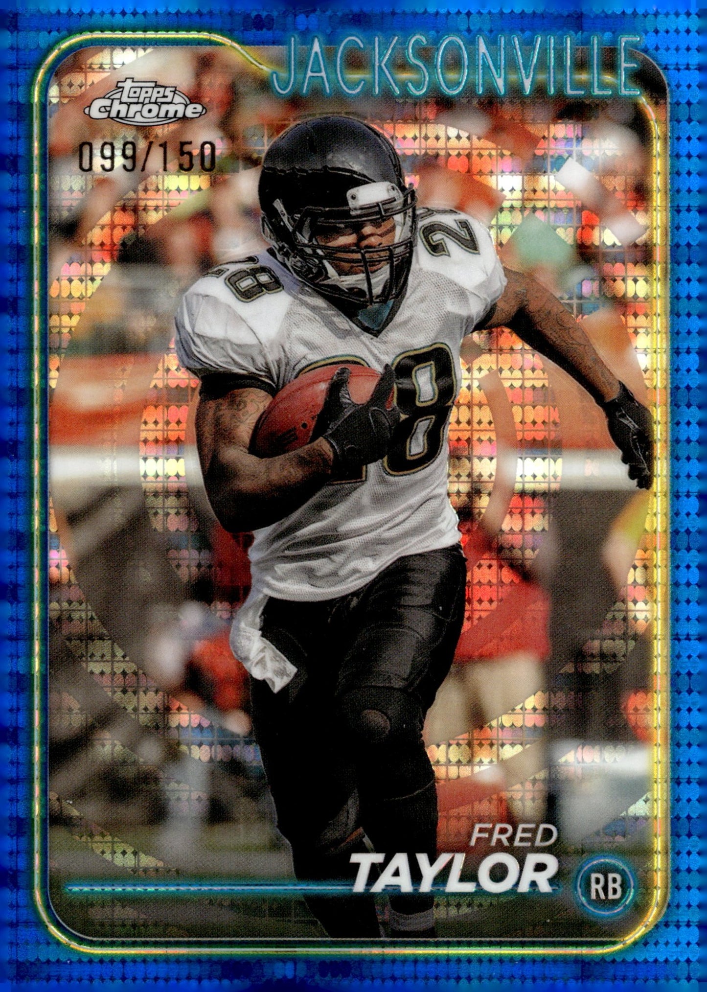 Fred Taylor 2024 Topps Chrome Blue Pulsar Refractor 099/150 #89 - Collector Store LLC