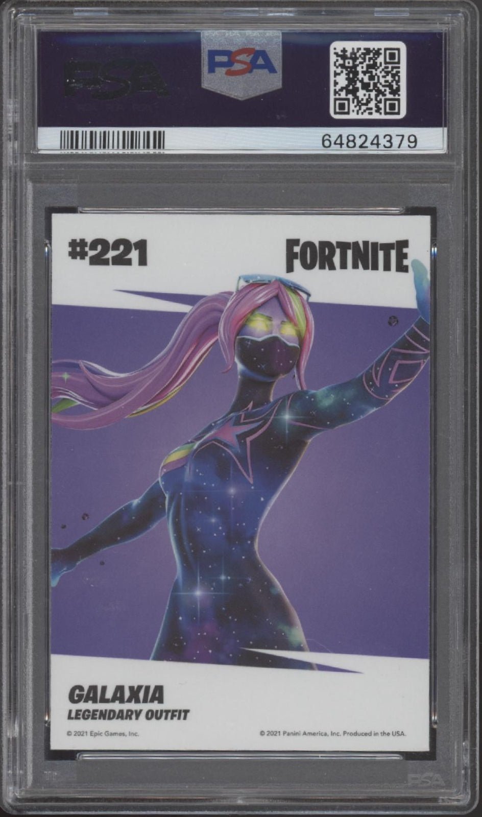 Galaxia 2021 Panini Fortnite Optichrome Holo #221 PSA 8 - Collector Store LLC