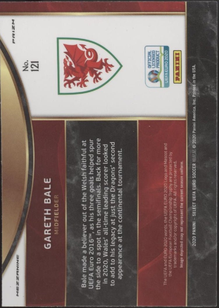 Gareth Bale 2020 Panini Select UEFA Euro Prizm #121 - Collector Store LLC