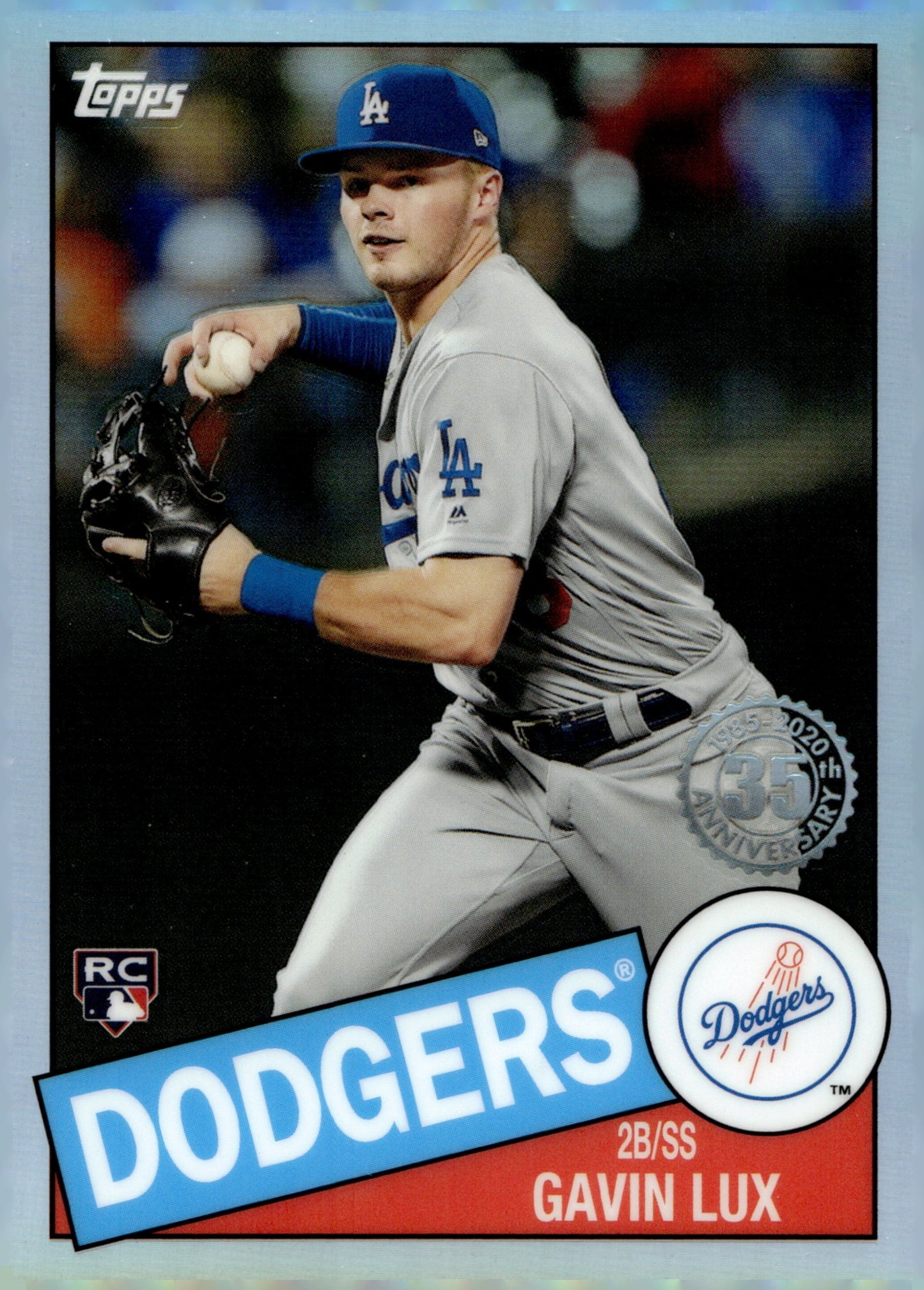 Gavin Lux 2020 Topps Chrome 35th Anniversary Refractor RC #85TC - 5 - Collector Store LLC