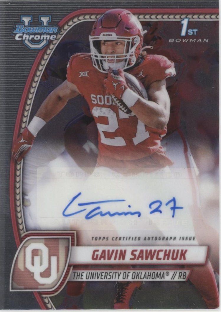 Gavin Sawchuk 2024 Bowman Chrome University Auto PA - GSA - Collector Store LLC
