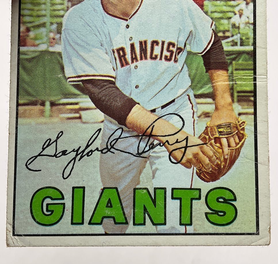 Gaylord Perry 1967 Topps #320 San Francisco Giants GD - Collector Store LLC