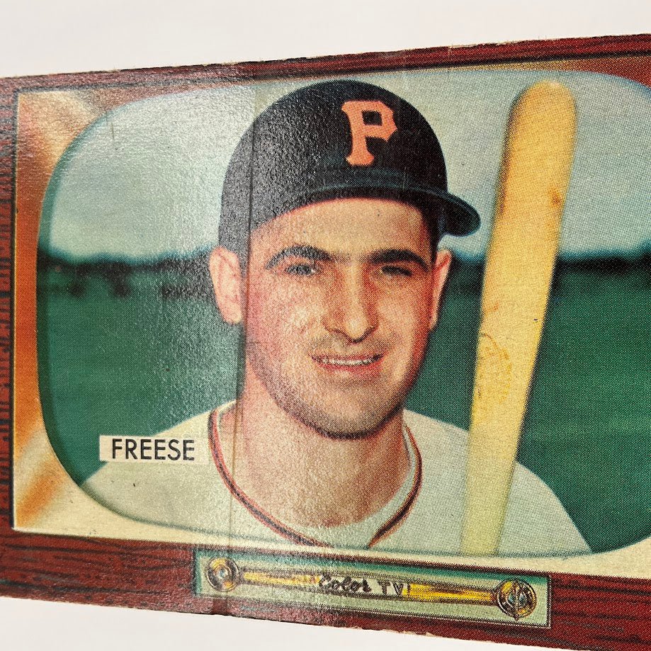George Freese 1955 Bowman RC #84 Pittsburgh Pirates VG - Collector Store LLC
