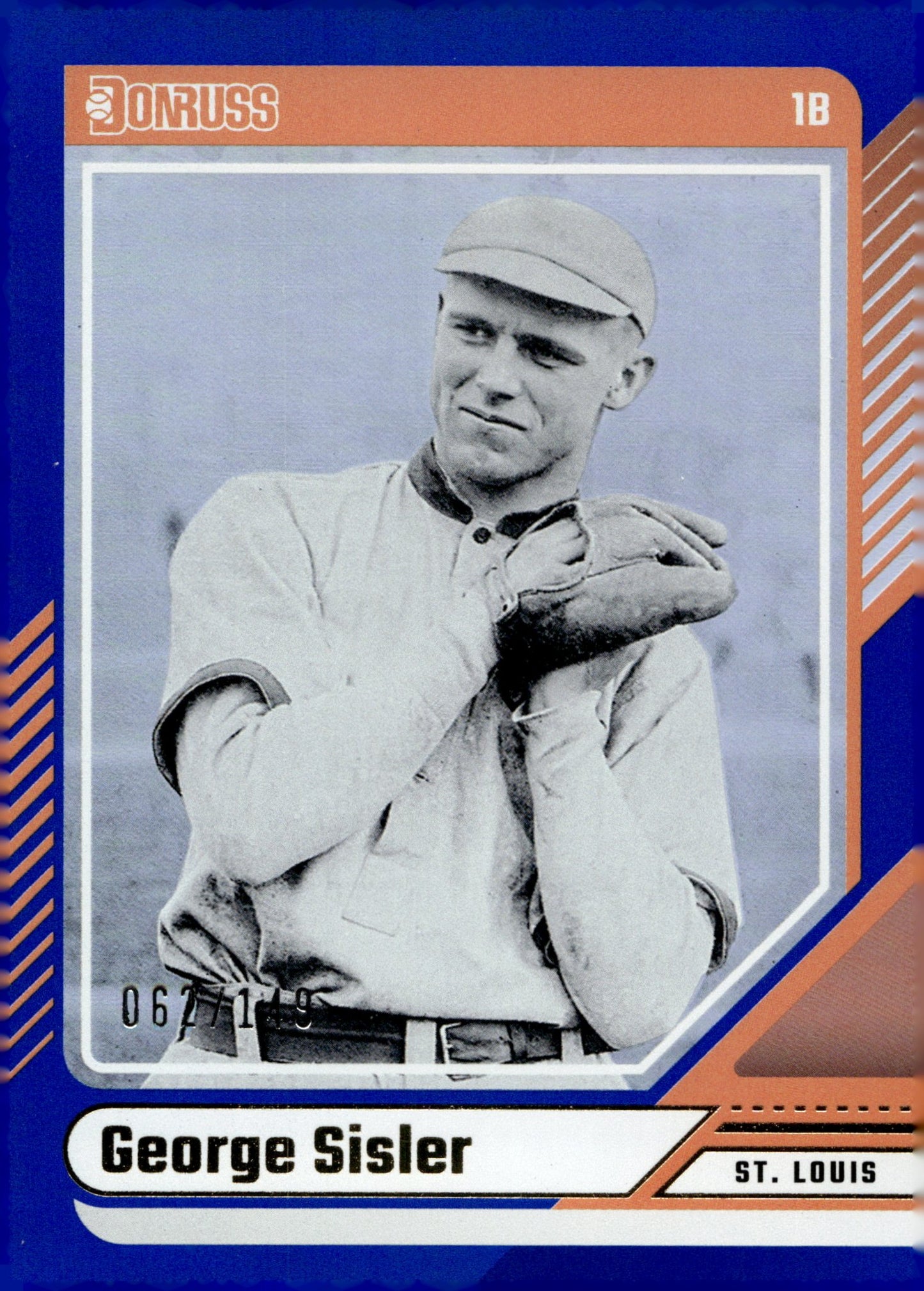 George Sisler 2024 Panini Donruss Blue Holo 062/149 22 - Collector Store LLC