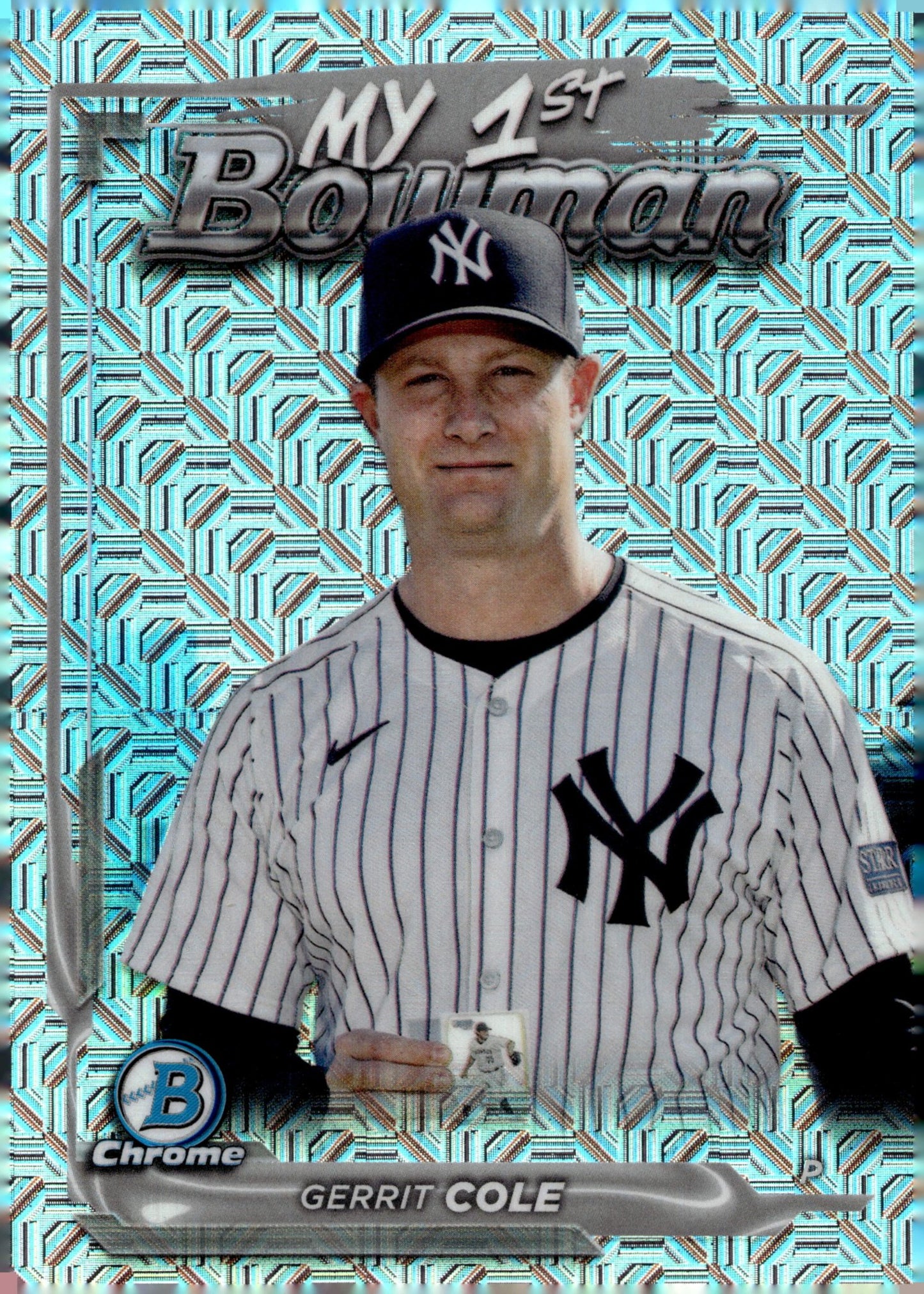 Gerrit Cole 2024 Bowman Chrome My 1st Bowman Mojo Refractor M1B - 33 4 - Collector Store LLC