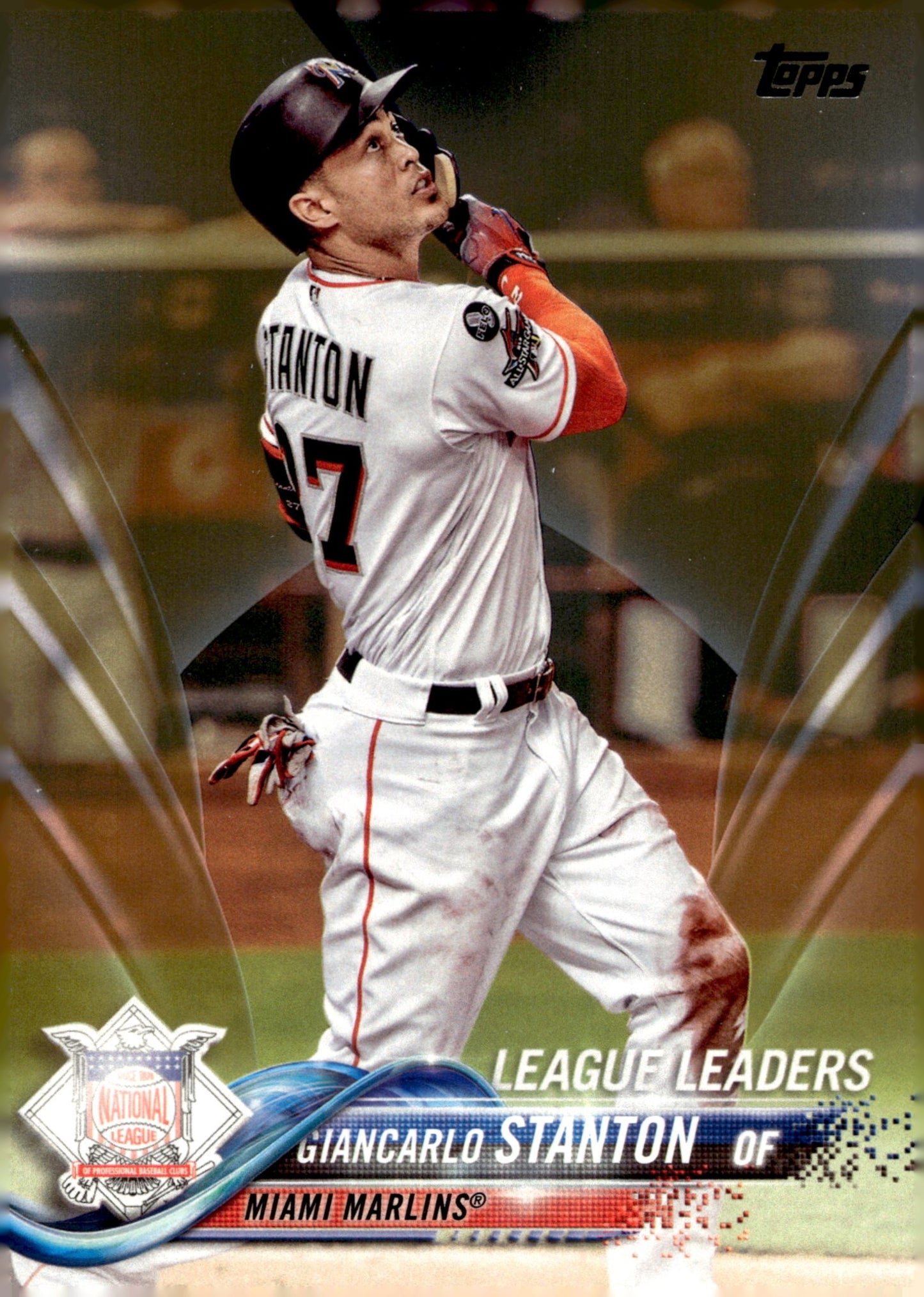 Giancarlo Stanton 2018 Topps Series 1 League Leaders #64 - Collector Store LLC