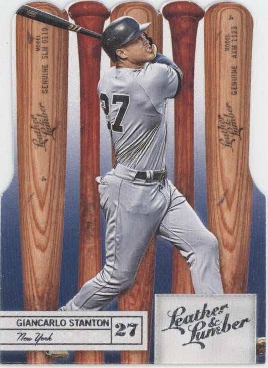 Giancarlo Stanton 2019 Panini Leather & Lumber Die - Cut #99 #1 - Collector Store LLC