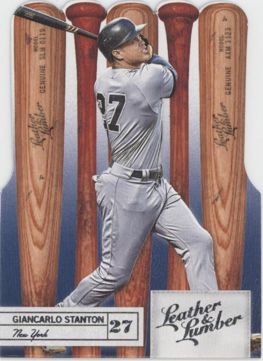 Giancarlo Stanton 2019 Panini Leather & Lumber Die - Cut #99 #2 - Collector Store LLC