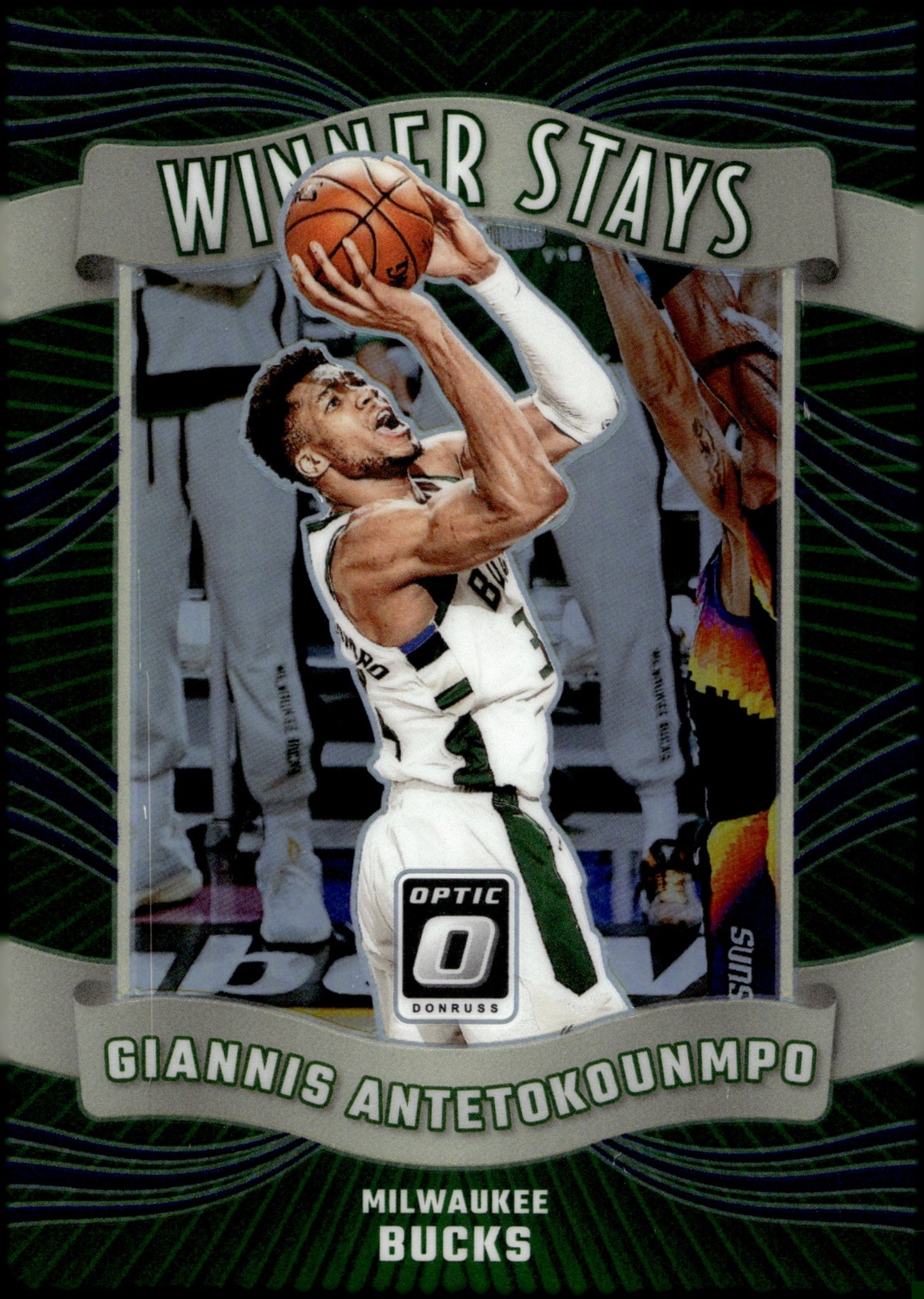 Giannis Antetokounmpo 2023 - 24 Panini Donruss Optic Winner Stays Prizm #1 - Collector Store LLC