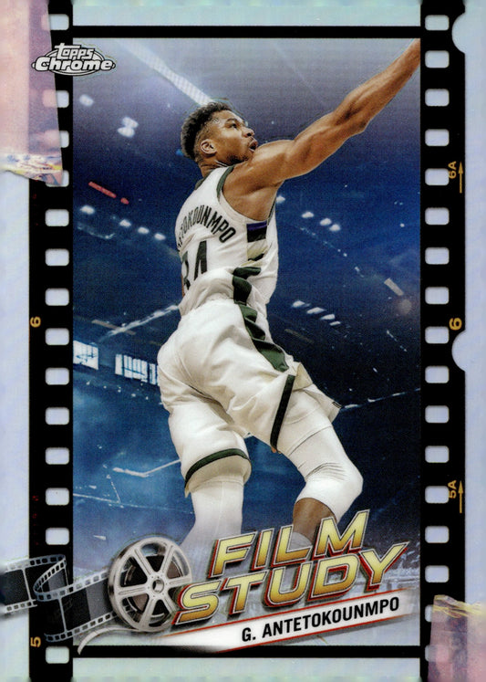 Giannis Antetokounmpo 2024 Topps Chrome Film Study Refractor #FS - 24 - Collector Store LLC