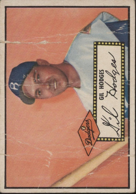 Gil Hodges 1952 Topps #36 Brooklyn Dodgers PR - Collector Store LLC
