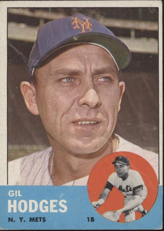 Gil Hodges 1963 Topps 245 New York Mets VG - Collector Store LLC