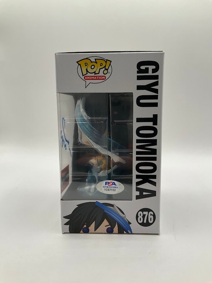 Giyu Tomioka Funko Pop! Demon Slayer #876 AAA Anime Exclusive with PSA Auto - Collector Store LLC