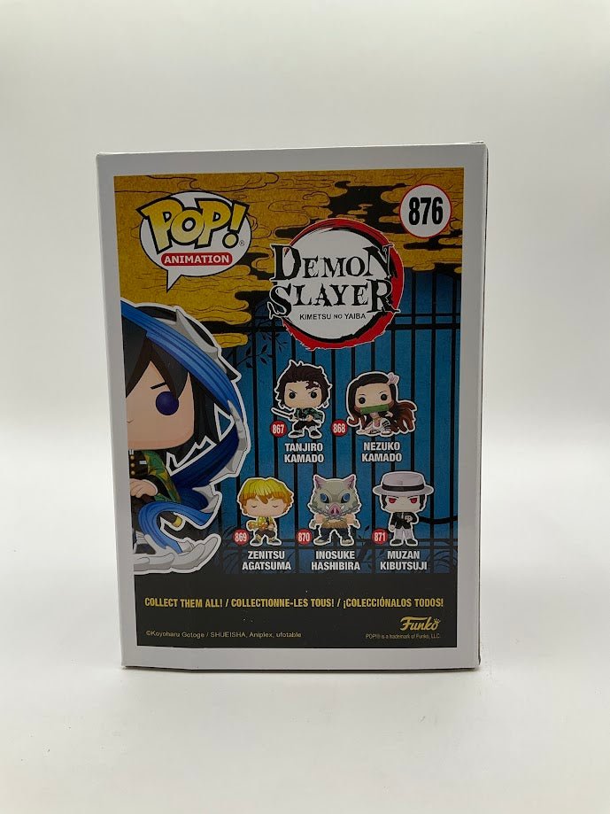 Giyu Tomioka Funko Pop! Demon Slayer #876 AAA Anime Exclusive with PSA Auto - Collector Store LLC