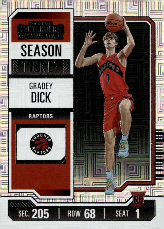 Grady Dick 2023 - 24 Panini Contenders Season Ticket Mojo Holo RC #71 - Collector Store LLC