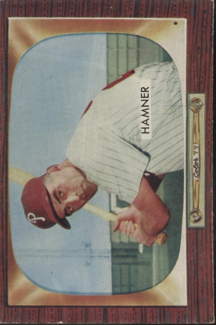Gran Hamner 1955 Bowman #112 Philadelphia Phillies EX - Collector Store LLC