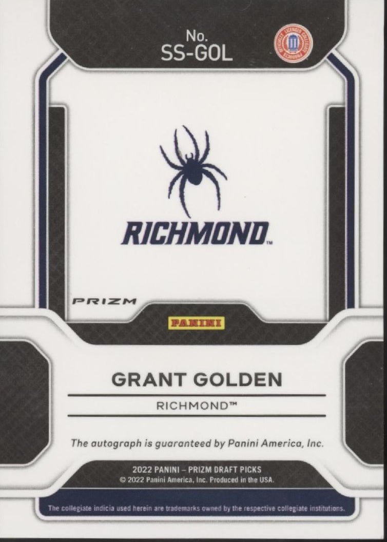 Grant Golden 2022 Prizm Draft Picks Sensational Signatures Green Prizm Auto - Collector Store LLC