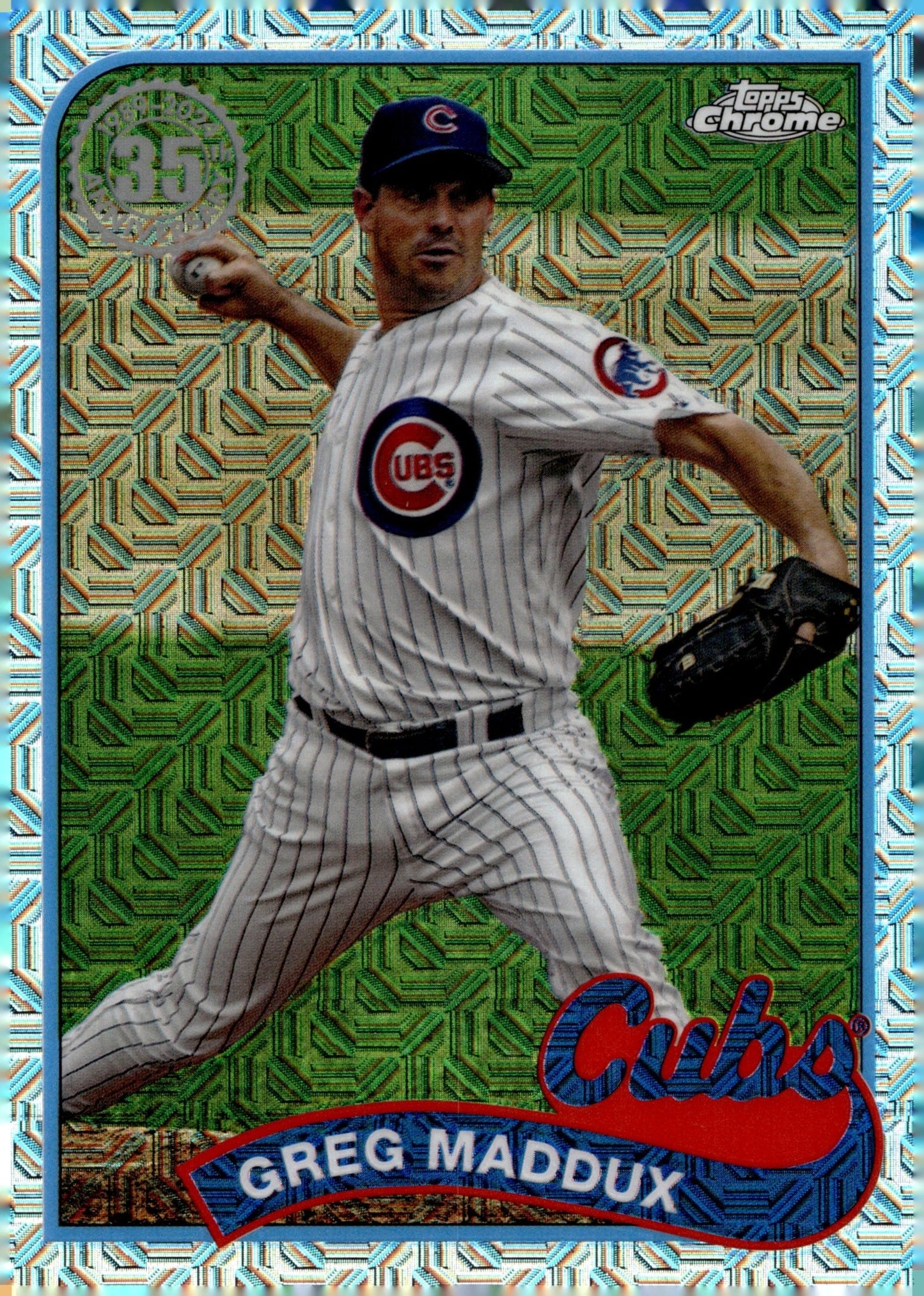 Greg Maddux 2024 Topps Chrome 35th Anniversary Mojo Refractor #T89CU - 8 - Collector Store LLC