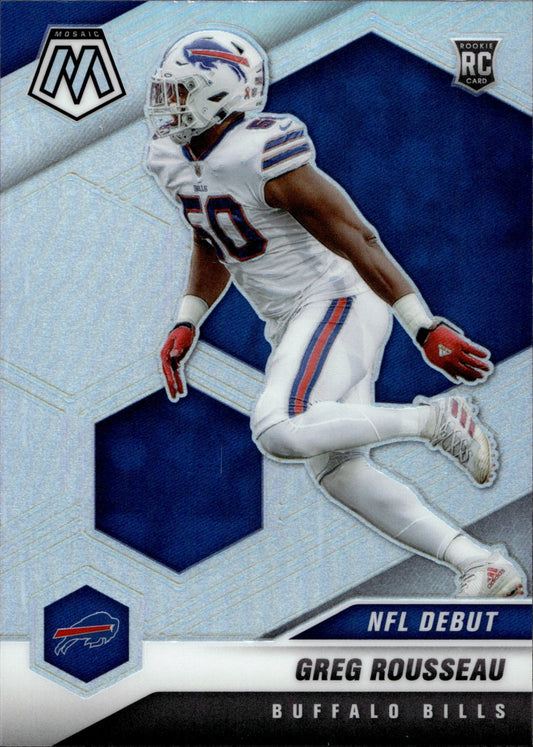 Greg Rousseau 2021 Panini Mosaic NFL Debut Prizm RC #259 - Collector Store LLC