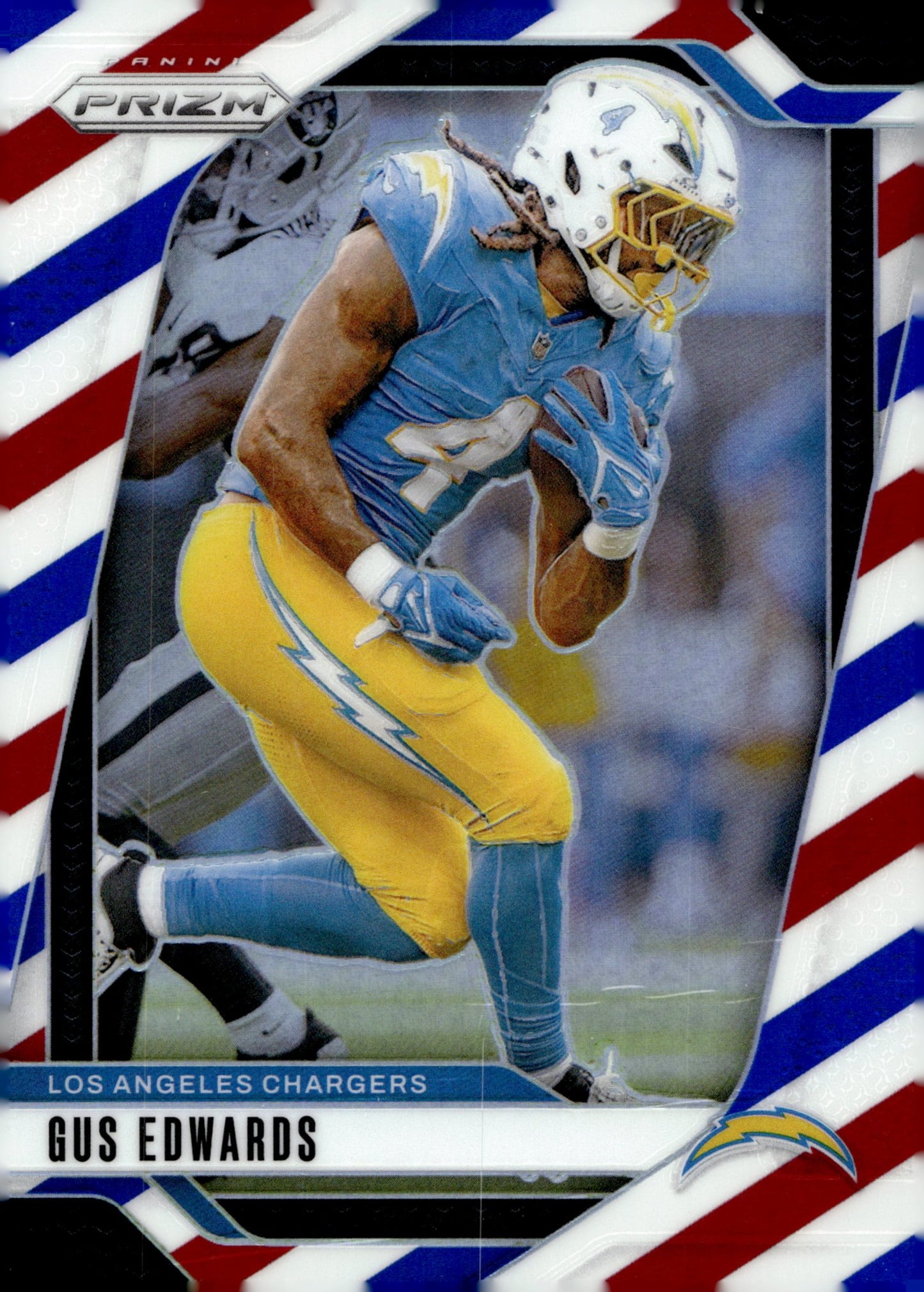 Gus Edwards 2024 Panini Prizm Red White & Blue Prizm #158 - Collector Store LLC