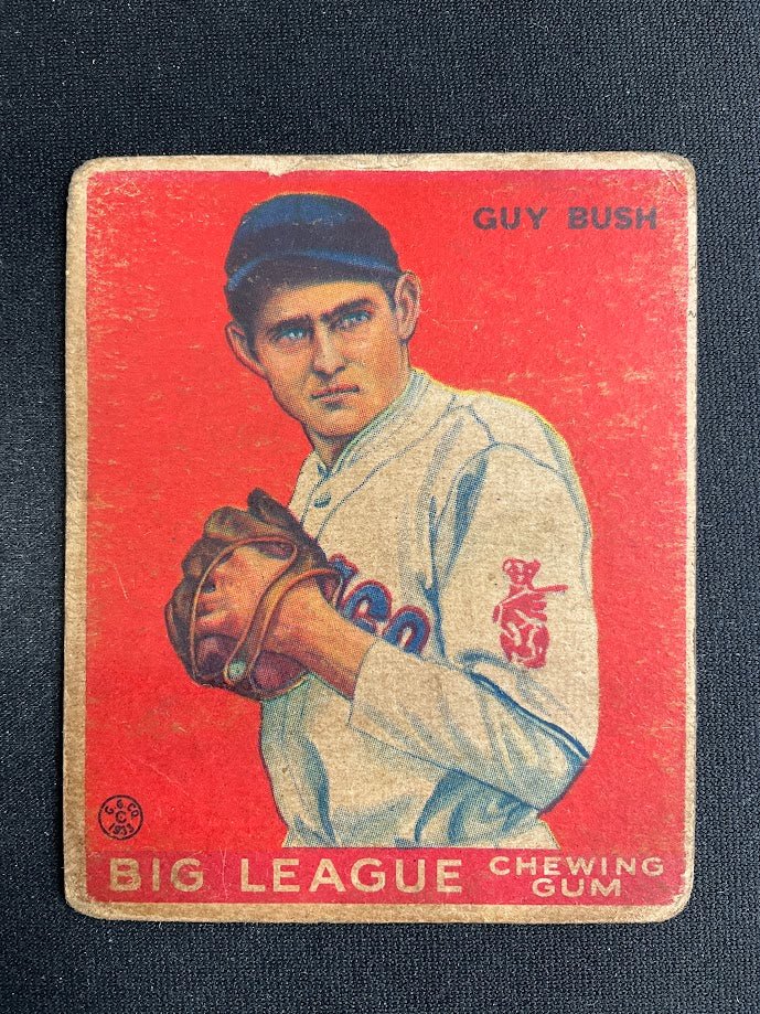 Guy Bush 1933 Goudey RC #67 Chicago Cubs GD - Collector Store LLC