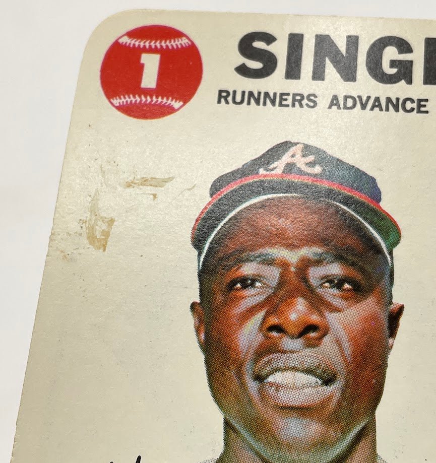 Hank Aaron 1968 Topps Game #4 Atlanta Braves VG - EX - Collector Store LLC