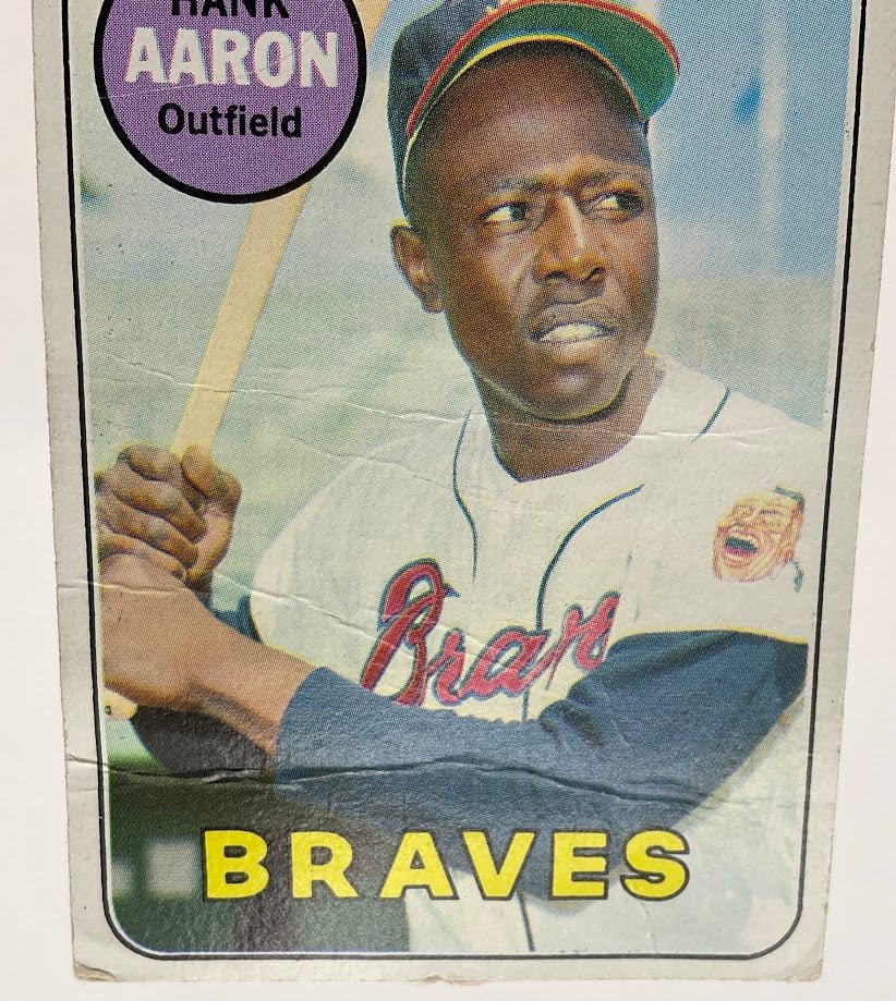 Hank Aaron 1969 Topps #100 Atlanta Braves PR - Collector Store LLC