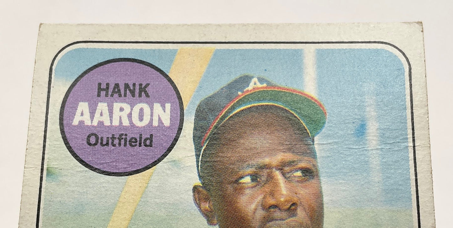 Hank Aaron 1969 Topps #100 Atlanta Braves VG - EX - Collector Store LLC
