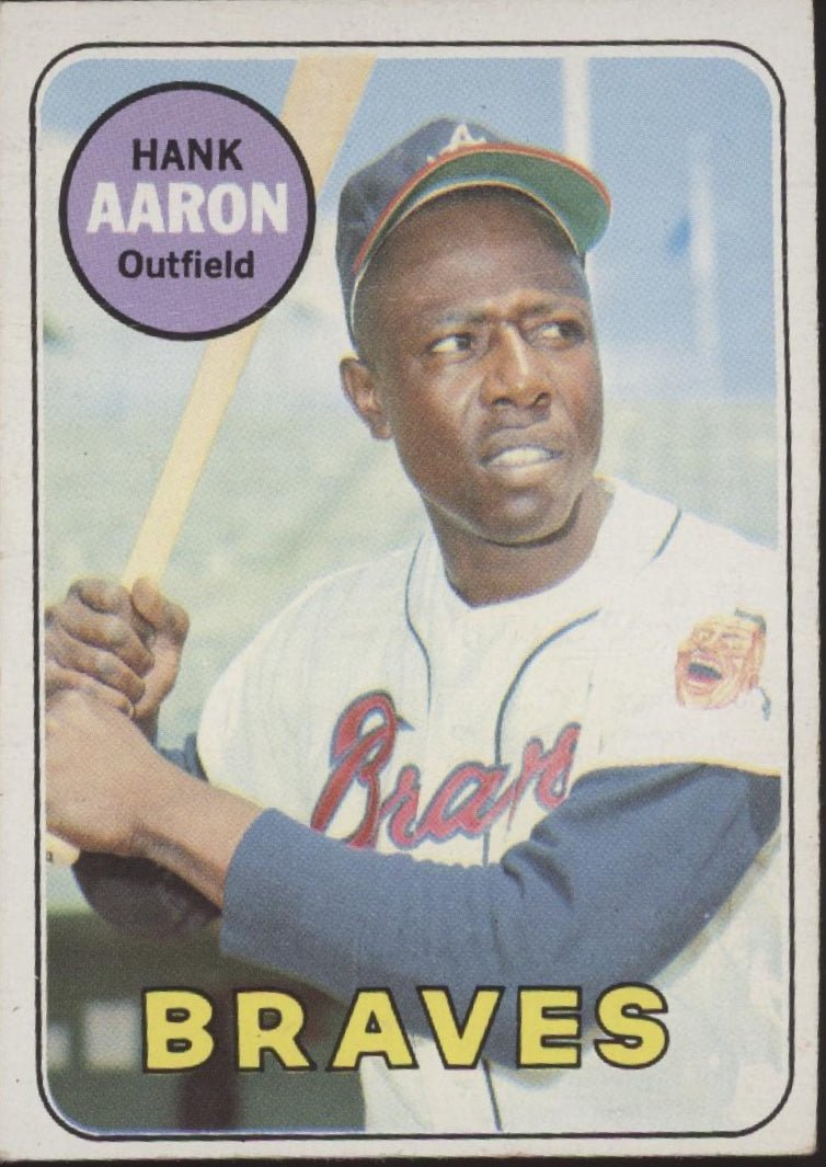 Hank Aaron 1969 Topps #100 Atlanta Braves VG - EX - Collector Store LLC