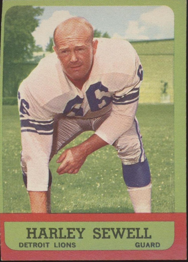 Harley Sewell 1963 Topps #29 Detroit Lions - Collector Store LLC