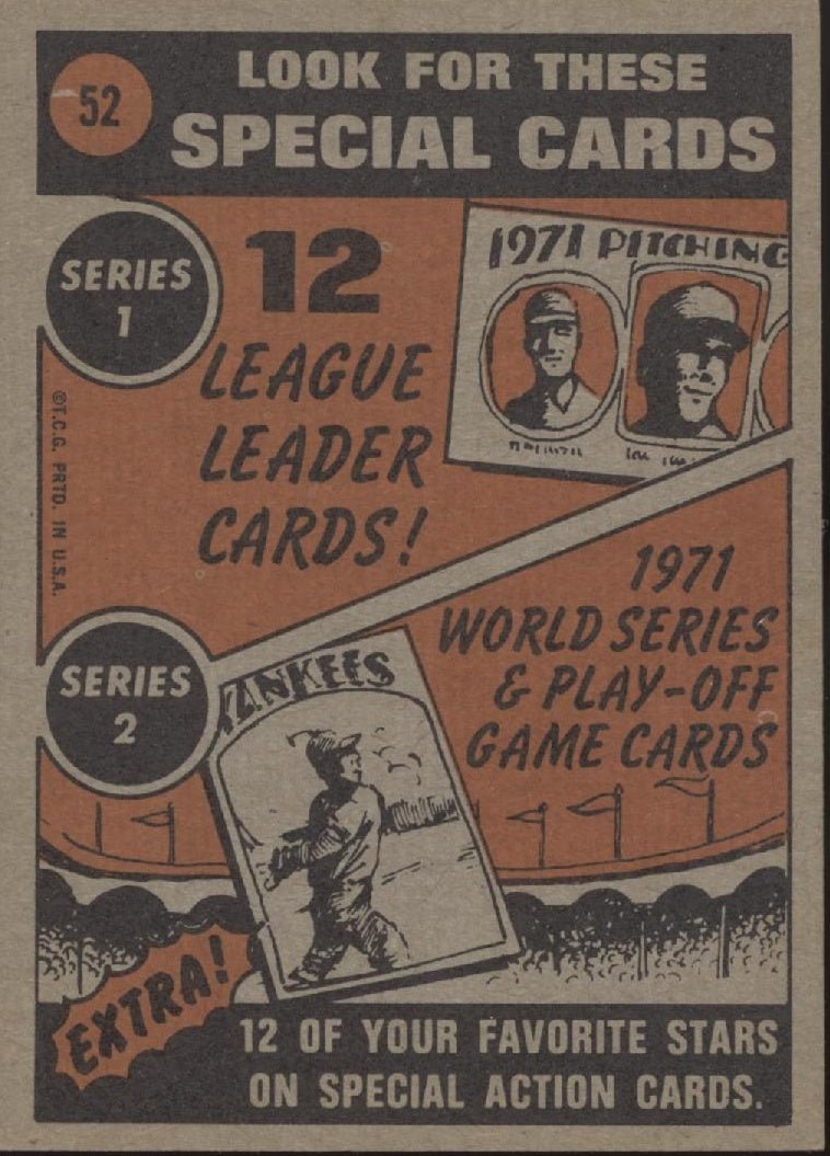 Harmon Killebrew 1972 Topps In Action #52 Minnesota Twins VG - EX #2 - Collector Store LLC