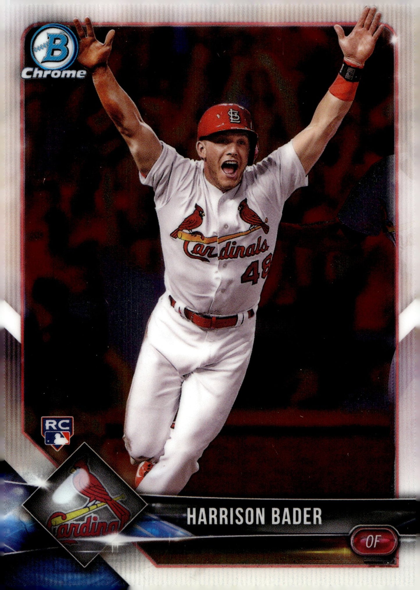 Harrison Bader 2018 Bowman Chrome SSP RC 68 - Collector Store LLC