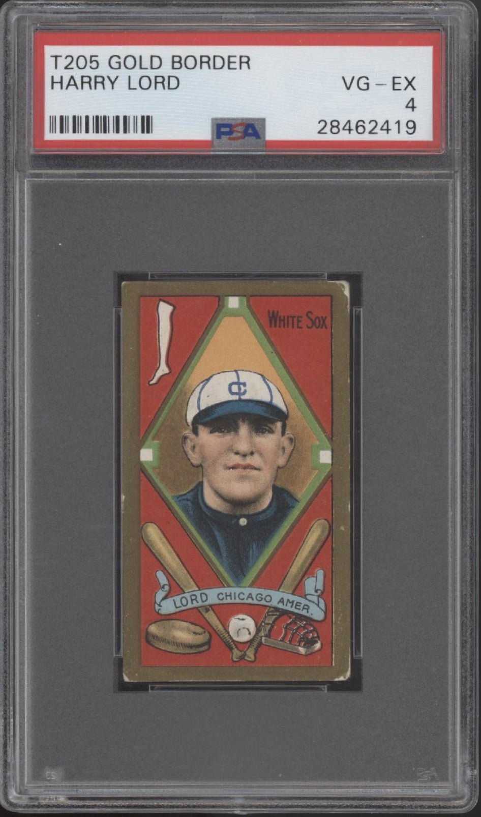 Harry Lord T205 Gold Border PSA 4 - Collector Store LLC