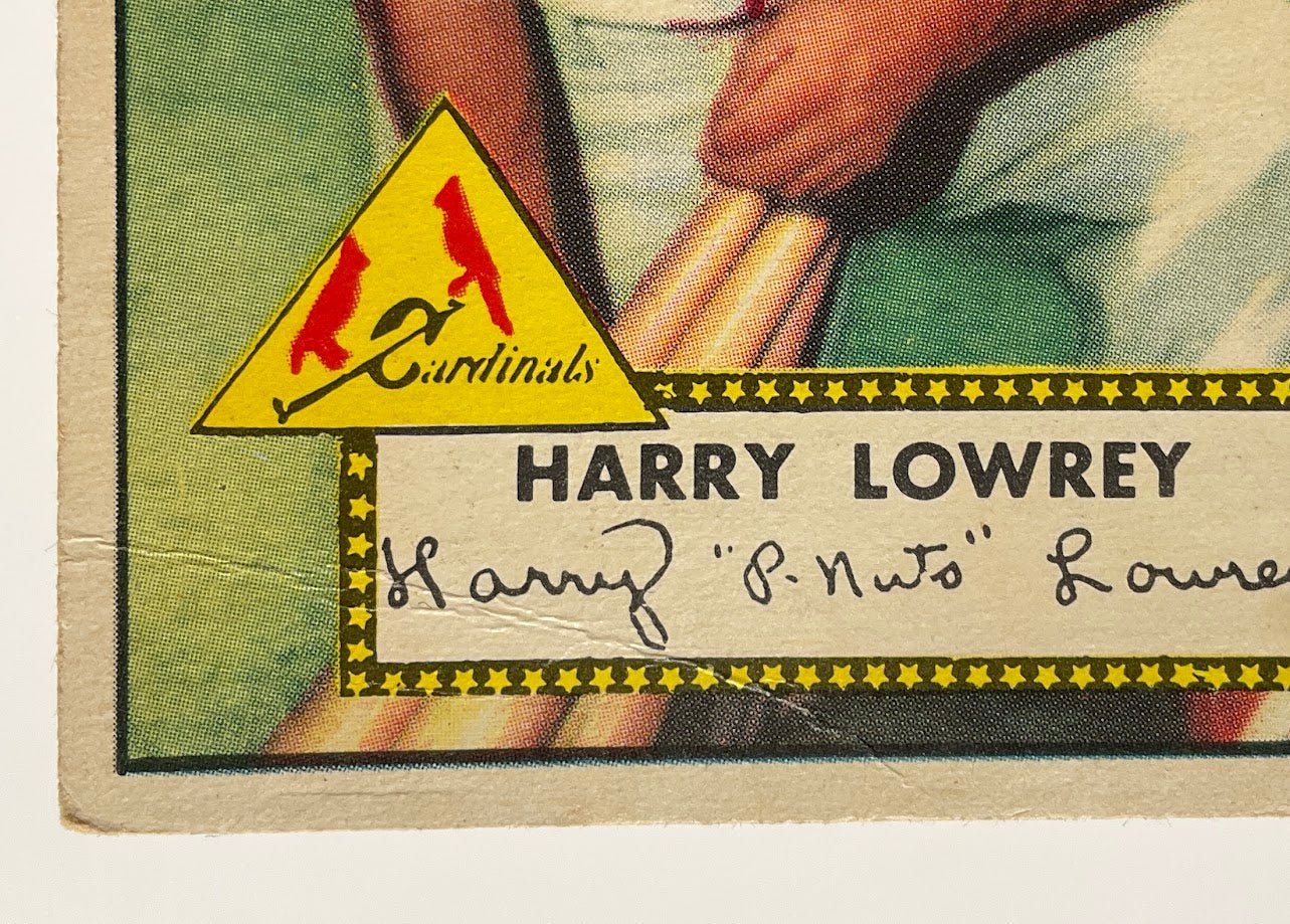 Harry Lowrey 1952 Topps #111 St. Louis Cardinals VG - Collector Store LLC