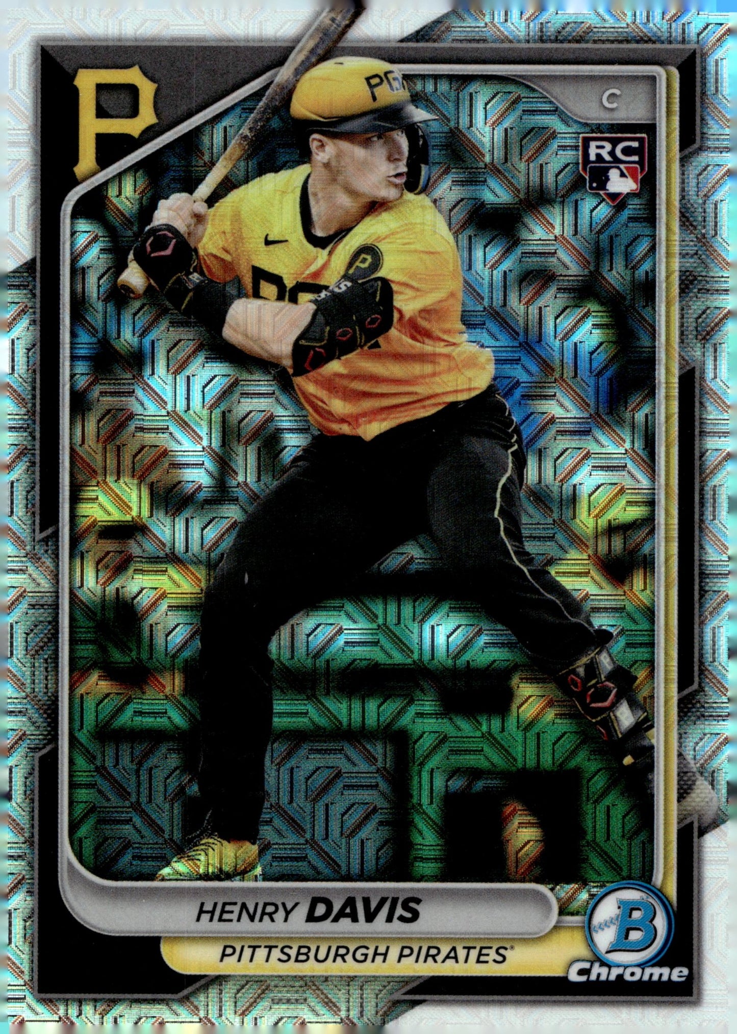Henry Davis 2024 Bowman Chrome Mojo Refractor RC 7 2 - Collector Store LLC
