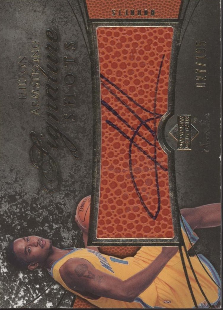 Hilton Armstrong 2007 - 08 Upper Deck Sweet Shot Relic Auto 027/195 #SS - HA - Collector Store LLC