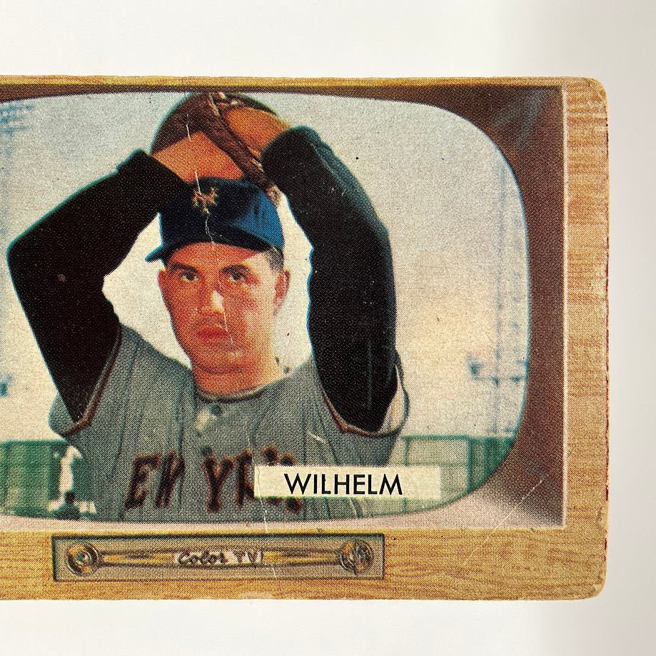 Hoyt Wilhelm 1955 Bowman #1 New York Giants PR - Collector Store LLC