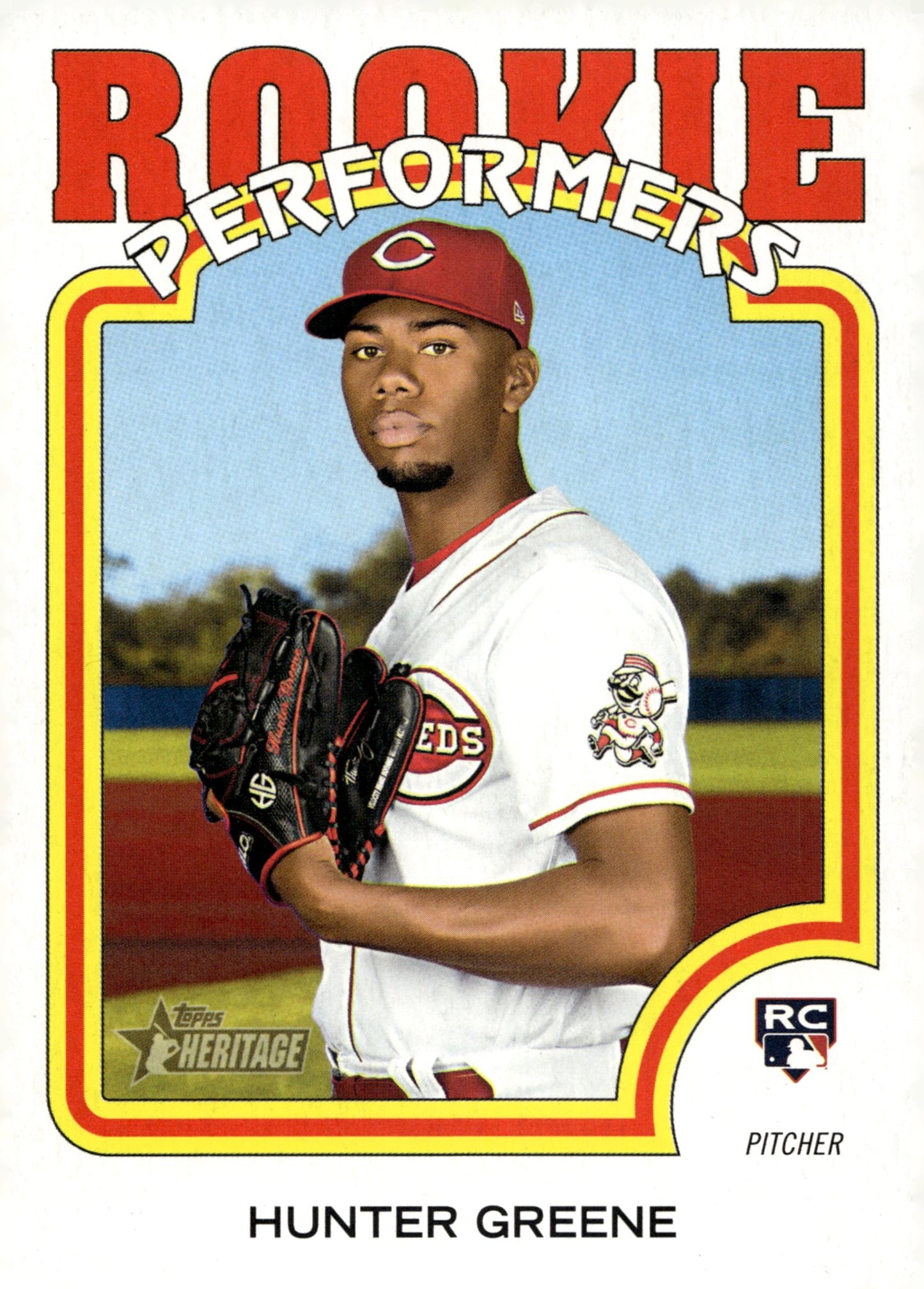 Hunter Greene 2022 Topps Heritage Rookie Performers RC RP - 14 - Collector Store LLC