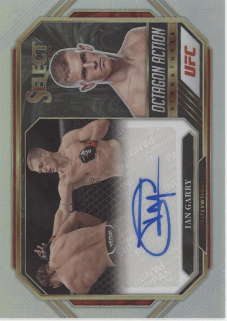 Ian Garry 2023 Panini Select Octagon Action Prizm Auto OA - IGY - Collector Store LLC