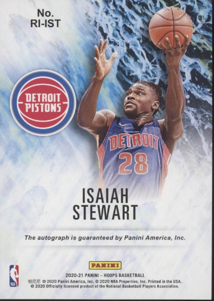 Isaiah Stewart 2020 - 21 Panini Hoops Rookies Ink RC Auto #RI - IST - Collector Store LLC