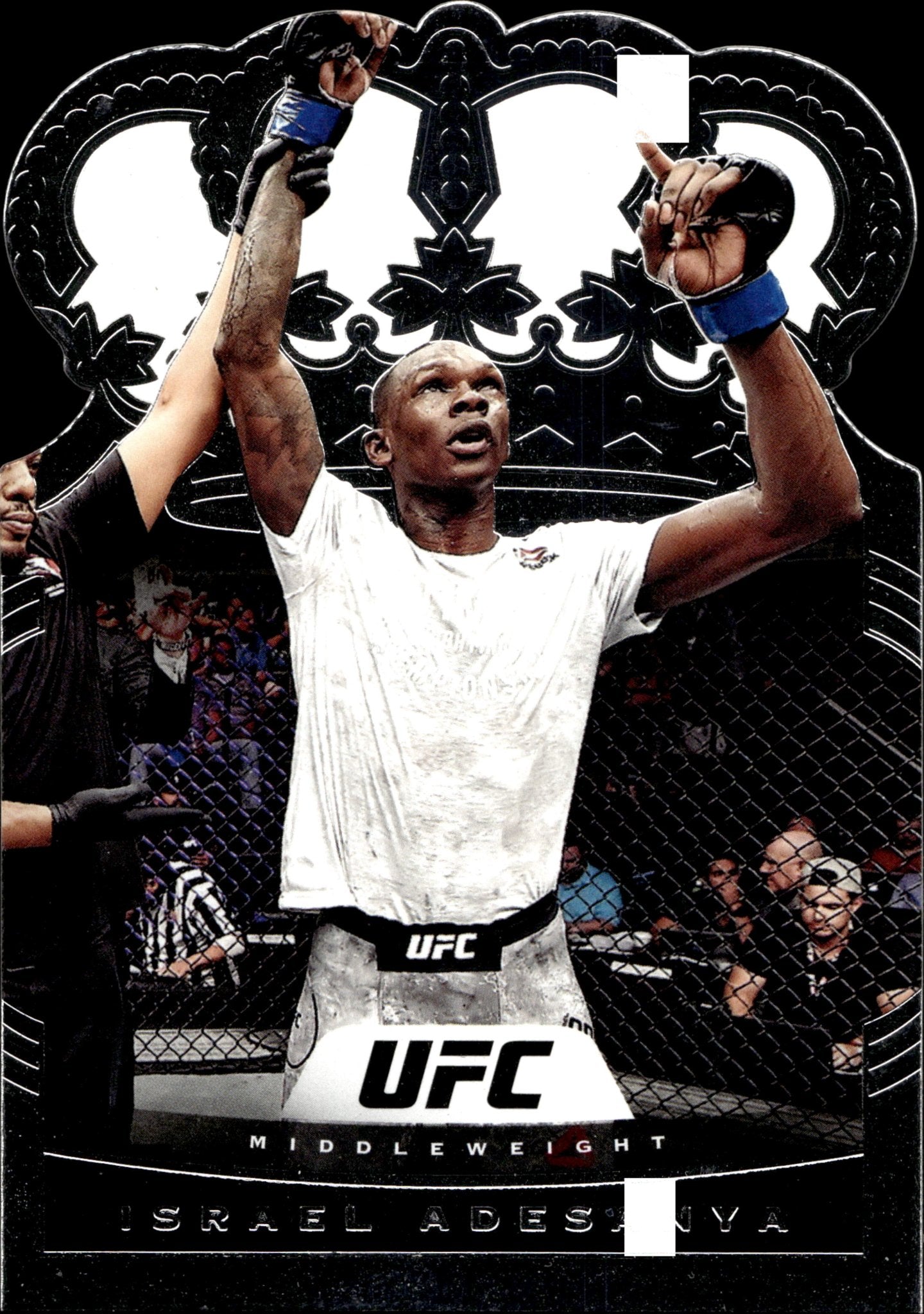Israel Adesanya 2021 Panini Chronicles Crown Royale Die - Cut #12 - Collector Store LLC