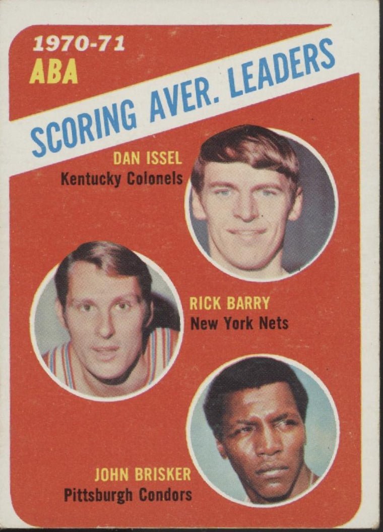 Issel / Barry / Brisker 1971 - 72 Topps Scoring Average Leaders #147 EX - Collector Store LLC