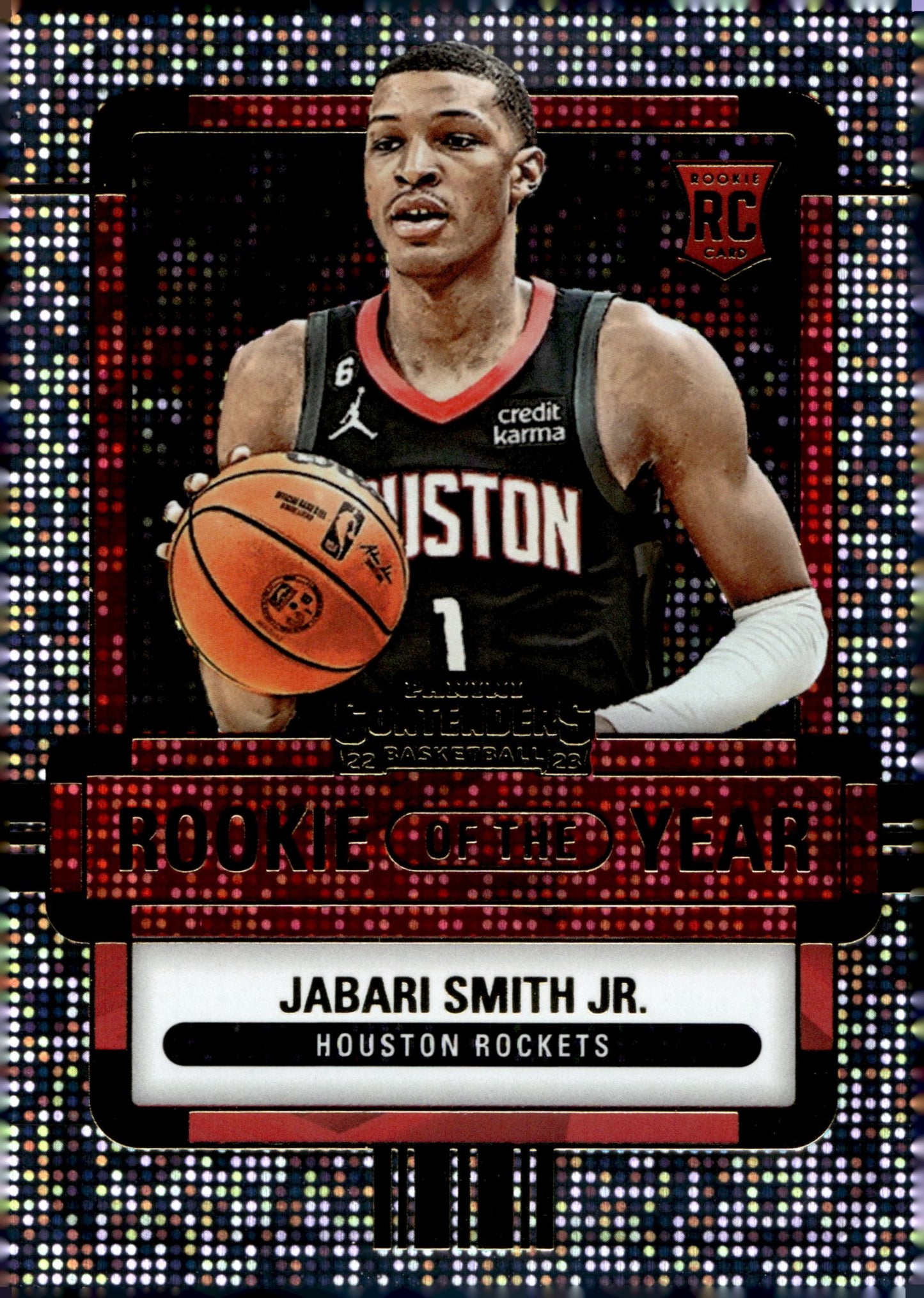 Jabari Smith Jr. 2022 - 23 Panini Contenders Rookie of the Year RC #2 - Collector Store LLC