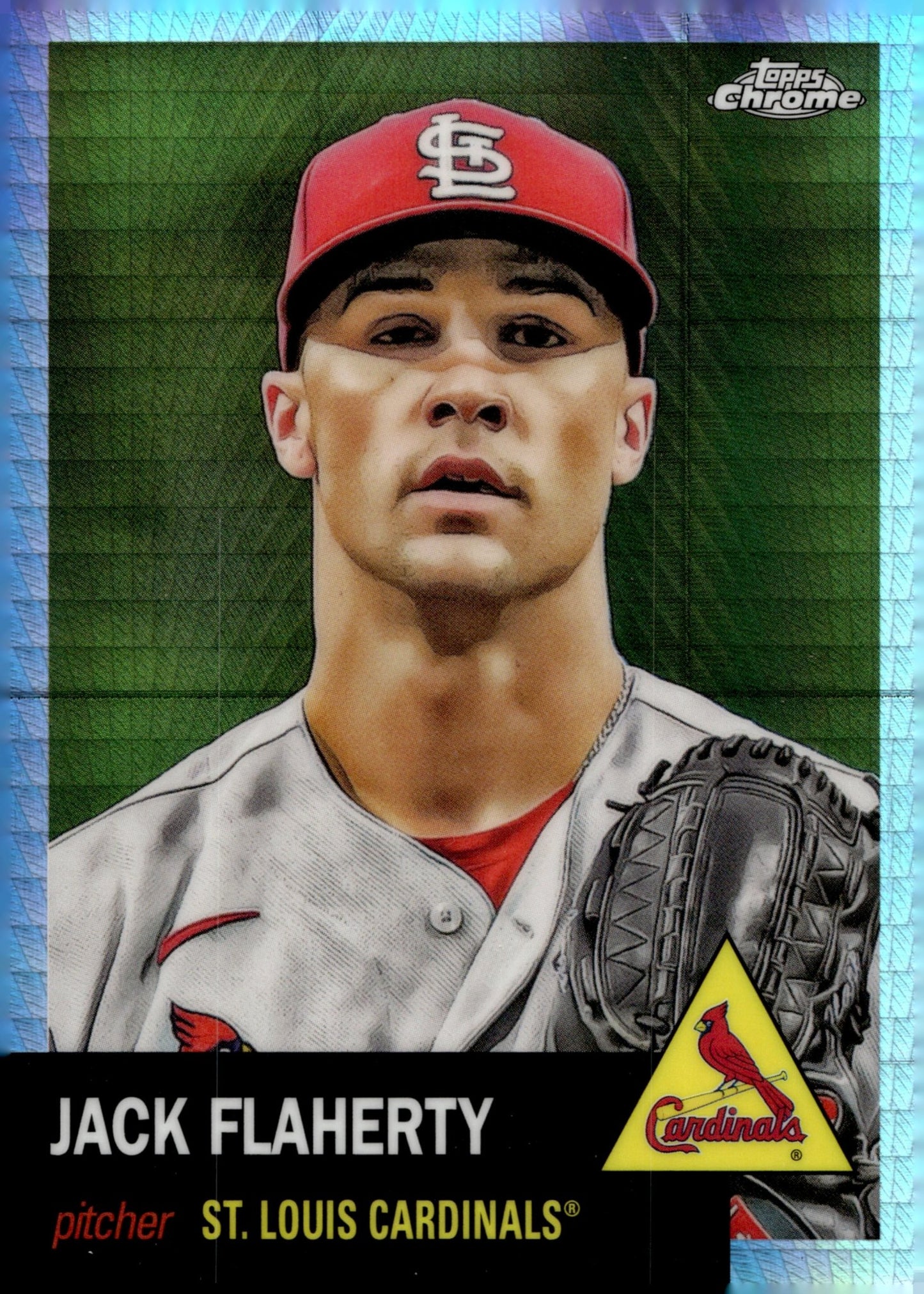 Jack Flaherty 2022 Topps Chrome Platinum Hyper Refractor 52 - Collector Store LLC