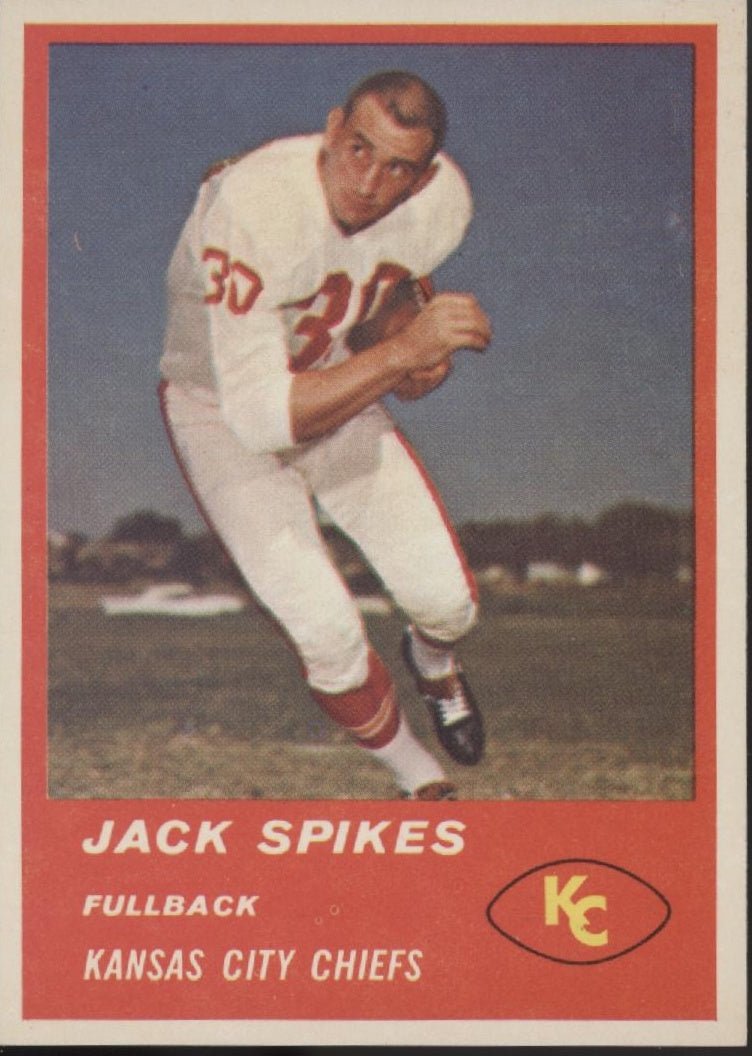 Jack Spikes 1963 Fleer #46 Kansas City Chiefs EX - NM - Collector Store LLC